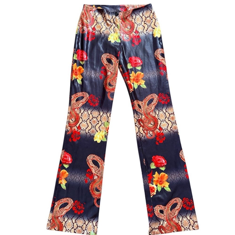 Rare Snake & Floral Stretch Pants